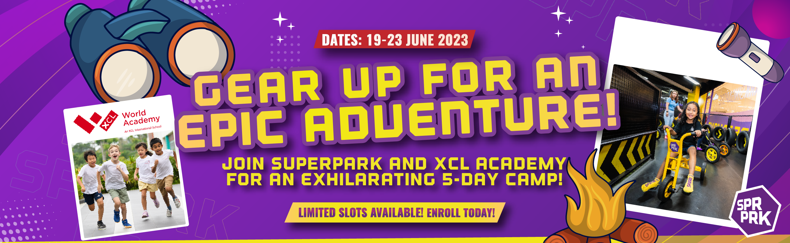 SuperPark camp poster